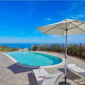 2 bedroom villa with infinity pool near Scopollo, sleeps 4